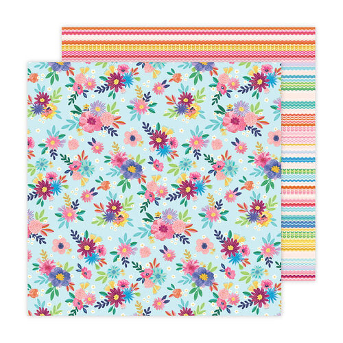 Paige Evans - Blooming Wild Collection - 12 x 12 Double Sided Paper - Paper 7