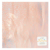 Jen Hadfield - Flower Child Collection - 12 x 12 Specialty Paper - Silver Holographic Foil