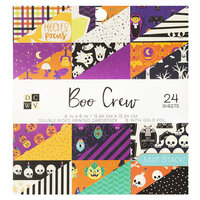 Die Cuts with a View - 6 x 6 Double Sided Paper Stack - Boo Crew - Gold Foil Accents