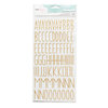 American Crafts - Dear Lizzy Collection - Documentary - Thickers - Gold Foil - Desktop - Gold