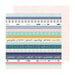 Heidi Swapp - Set Sail Collection - 12 x 12 Double Sided Paper - Strip Page