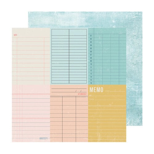 Heidi Swapp - Set Sail Collection - 12 x 12 Double Sided Paper - Small Ledgers