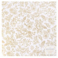 Maggie Holmes - Woodland Grove Collection - 12 x 12 Specialty Paper - Pearlescent Paper with Gold Foil Accents