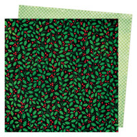 Vicki Boutin - Peppermint Kisses Collection - Christmas - 12 x 12 Double Sided Paper - Holly Jolly