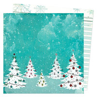 Vicki Boutin - Peppermint Kisses Collection - Christmas - 12 x 12 Double Sided Paper - Winter Magic