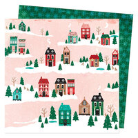 Vicki Boutin - Peppermint Kisses Collection - Christmas - 12 x 12 Double Sided Paper - Around Town