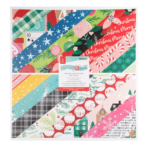 Vicki Boutin - Peppermint Kisses Collection - Christmas - 12 x 12 Paper Pack