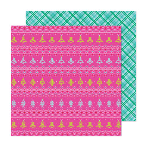 Paige Evans - Sugarplum Wishes Collection - 12 x 12 Double Sided Paper - Paper 3