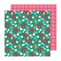 Paige Evans - Sugarplum Wishes Collection - 12 x 12 Double Sided Paper - Paper 6