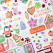 Paige Evans - Sugarplum Wishes Collection - 6 x 12 Cardstock Stickers with Red Foil Accents