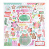 Paige Evans - Sugarplum Wishes Collection - 12 x 12 Foam Stickers with Red Foil Accents