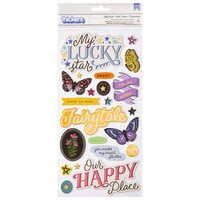 Crate Paper - Moonlight Magic Collection - Thickers - Star Struck - Gold Foil