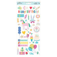 Pebbles - All The Cake Collection - 6 x 12 Cardstock Stickers