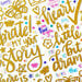 Shimelle Laine - Main Character Energy Collection - Thickers - Phrase - Gold Glitter