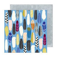 Vicki Boutin - Discover And Create Collection - 12 x 12 Double Sided Paper - Plumage