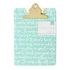 American Crafts - Mini Clipboard - 5 x 7 - Script