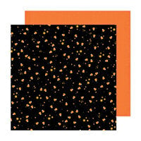 American Crafts - Happy Halloween Collection - 12 x 12 Double Sided Paper - Candy Corn