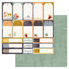 American Crafts - Farmstead Harvest Collection - 12 x 12 Double Sided Paper - Tags