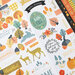 American Crafts - Farmstead Harvest Collection - 6 x 12 Cardstock Stickers with Gold Foil Accents