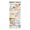 American Crafts - Farmstead Harvest Collection - 6 x 12 Cardstock Stickers with Gold Foil Accents