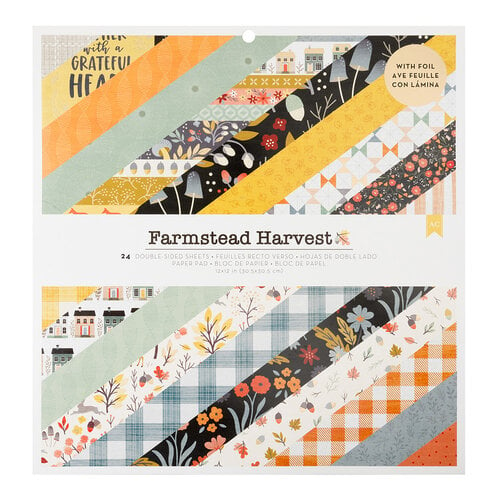 American Crafts - Farmstead Harvest Collection - 12 x 12 Paper Pad