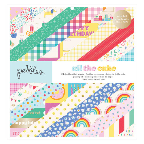 Pebbles - All The Cake Collection - 12 x 12 Paper Pad