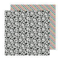 American Crafts - April and Ivy Collection - 12 x 12 Double Sided Paper - Floral Frenzy