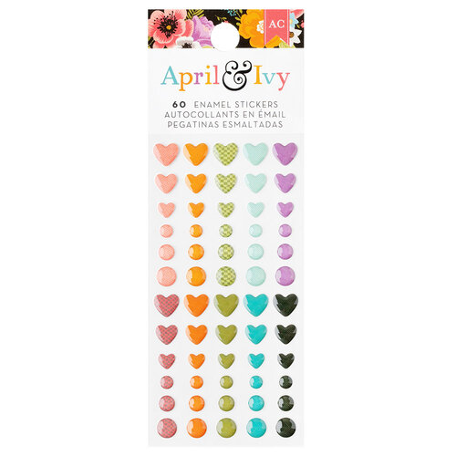 American Crafts - April and Ivy Collection - Enamel Dots