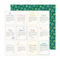 Bea Valint - Poppy and Pear Collection - 12 x 12 Double Sided Paper - At A Glance