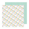 Bea Valint - Poppy and Pear Collection - 12 x 12 Double Sided Paper - Color Burst