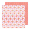 Bea Valint - Poppy and Pear Collection - 12 x 12 Double Sided Paper - Sweetheart