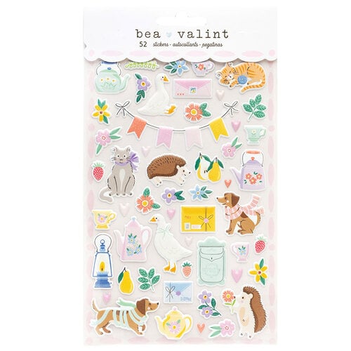 Bea Valint - Poppy and Pear Collection - Puffy Stickers