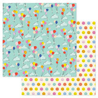 American Crafts - Life Of The Party Collection - 12 x 12 Double Sided Paper - Hooray