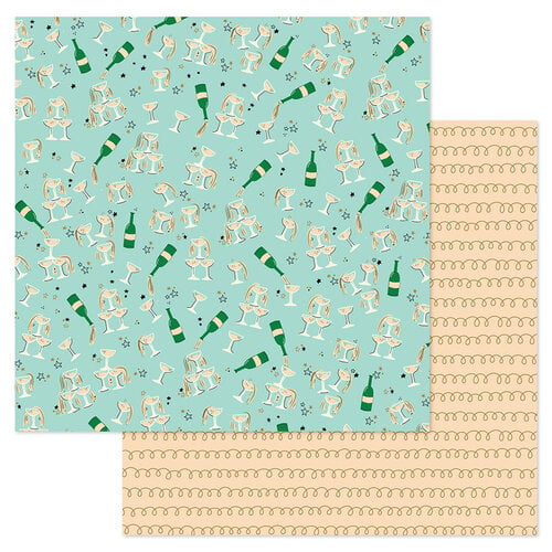 American Crafts - Life Of The Party Collection - 12 x 12 Double Sided Paper - Bubbly