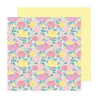 Celes Gonzalo - Rainbow Avenue Collection - 12 x 12 Double Sided Paper - Peony Dreams