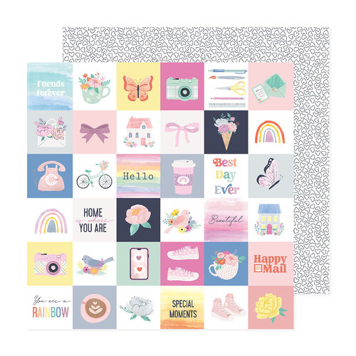 Celes Gonzalo - Rainbow Avenue Collection - 12 x 12 Double Sided Paper - Sweet Love