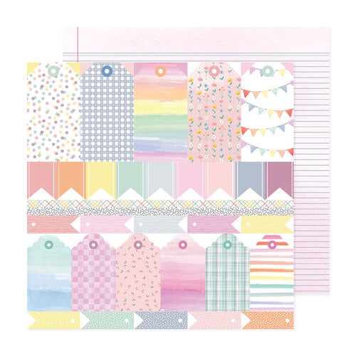 Celes Gonzalo - Rainbow Avenue Collection - 12 x 12 Double Sided Paper - My Memories