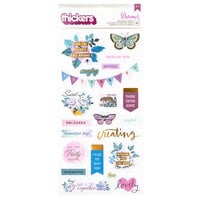 American Crafts - Dreamer Collection - Thickers - Phrase - Glitter