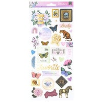 American Crafts - Dreamer Collection - 6 x 12 Stickers - Gold Foil