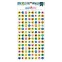 American Crafts - Coast-To-Coast Collection - Puffy Stickers - Alpha
