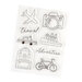 American Crafts - Coast-To-Coast Collection - Clear Acrylic Stamps