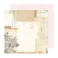 American Crafts - A Perfect Match Collection - 12 x 12 Double Sided Paper - Love Letters
