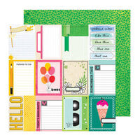 Vicki Boutin - Bold Bright Collection - 12 x 12 Double Sided Paper - 3 x 4 Journaling Cards