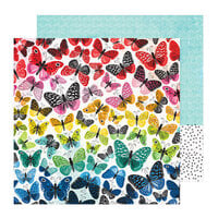 Vicki Boutin - Bold Bright Collection - 12 x 12 Double Sided Paper - Smile Bright