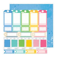 Vicki Boutin - Bold Bright Collection - 12 x 12 Double Sided Paper - Mixed Tags