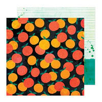 Vicki Boutin - Bold Bright Collection - 12 x 12 Double Sided Paper - Juicy Scoop