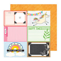 Vicki Boutin - Bold Bright Collection - 12 x 12 Double Sided Paper - 4 x 6 Journaling Cards