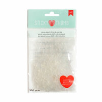 American Crafts - Adhesives - Sticky Thumb - Adhesive Dots - 0.25 Inches - Flat