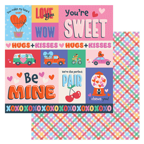 American Crafts - Cutie Pie Collection - 12 x 12 Double Sided Paper - XOXO