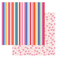 American Crafts - Cutie Pie Collection - 12 x 12 Double Sided Paper - True Love